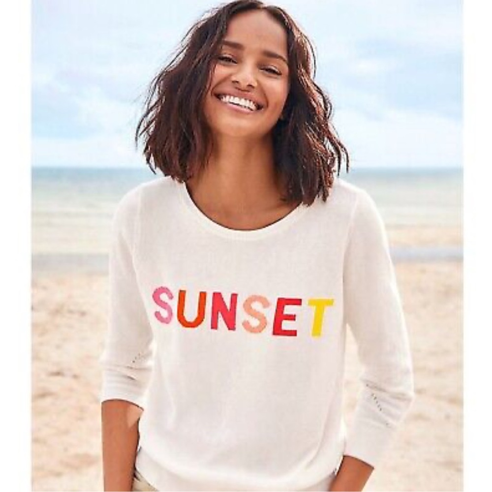 Loft summer sunset sweater